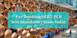 Pre-booking of RT-PCR test
