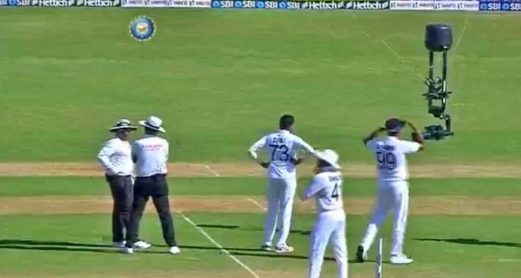 Sky disaster in Mumbai Test