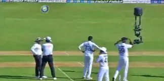 Sky disaster in Mumbai Test