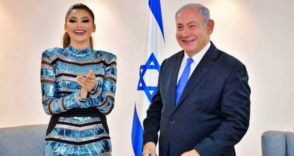 Urwashi Rautela with Benjamin Netanyahu