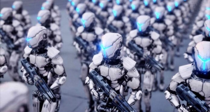 china robot army