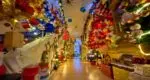world record by decorating more than 400 Christmas trees