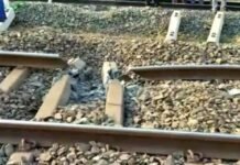 Naxalites blew up railway