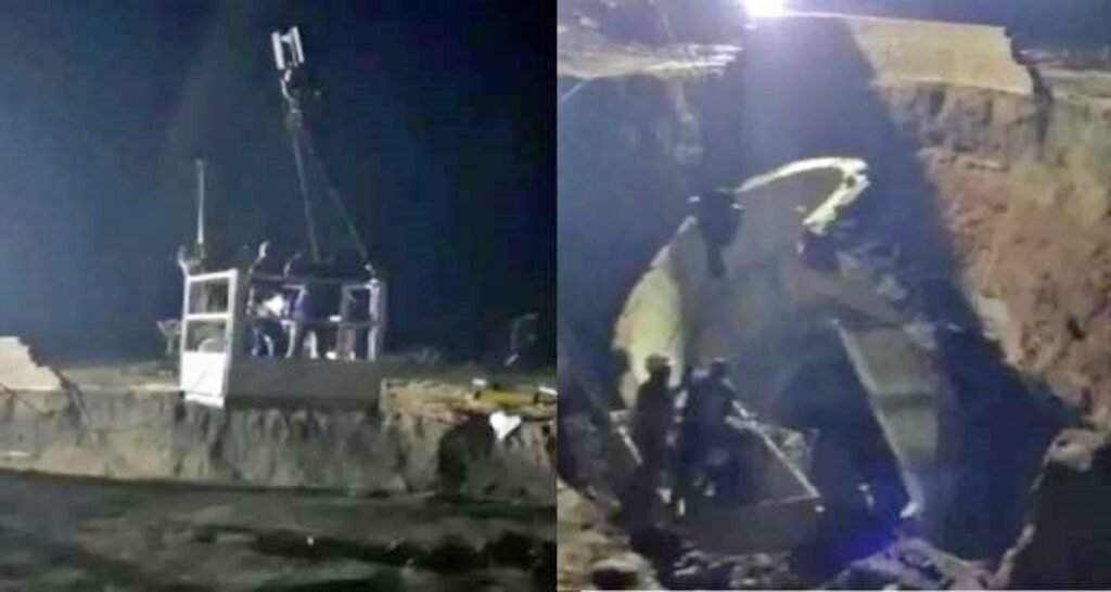 Accident in the tunnel of Narmada Valley Project,