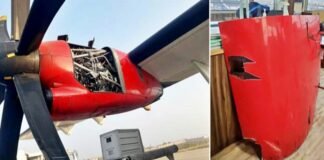 Alliance Airplane reached Bhuj from Mumbai without engine cover