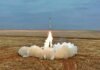 Hypersonic missile launched by russia