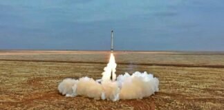 Hypersonic missile launched by russia