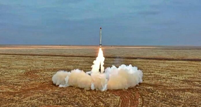 Hypersonic missile launched by russia