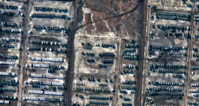 ukrain border satellite images