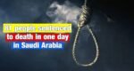 81 people sentenced to death in one day in Saudi Arabia