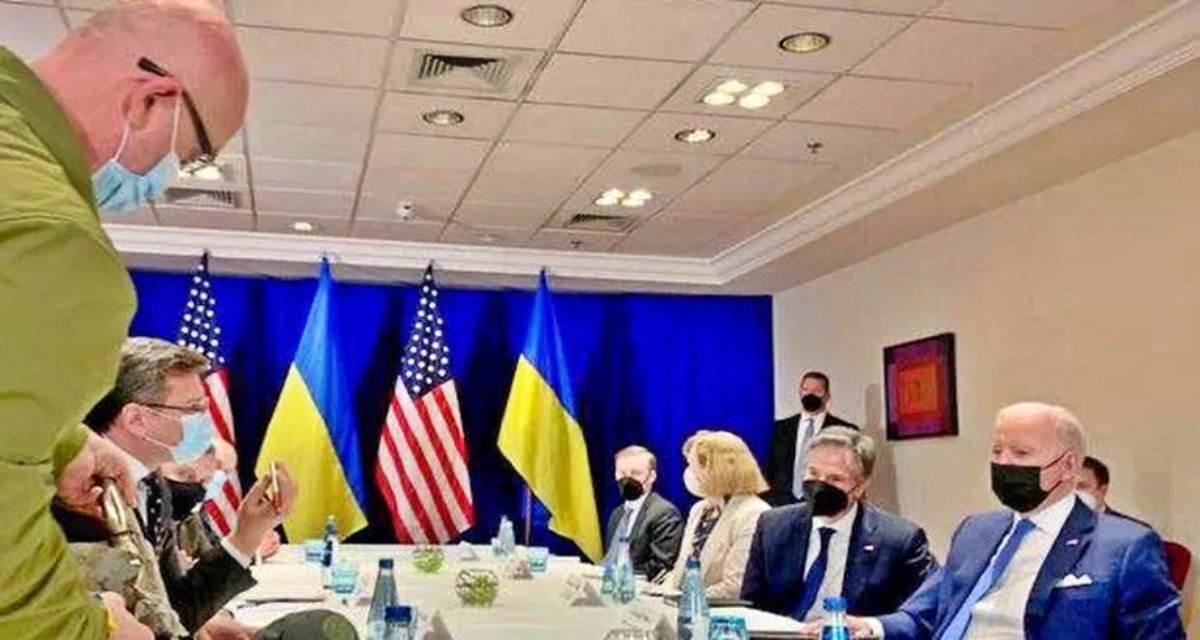 Joe Biden met Ukraine’s Foreign and Defense Minister for first time after the war