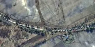 Russian army moving