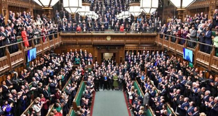 Ukraines President Volodymyr Zelensky in the UK Parliament