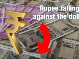 rupee falling