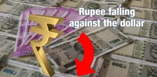 rupee falling