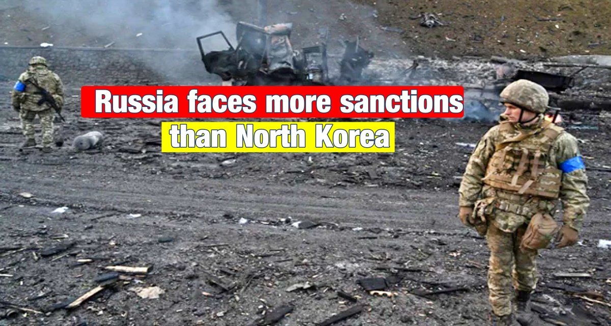 Russia faces more sanctions than North Korea due to war against Ukraine, 70-year-old record broken