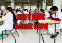 NEET MDS exam
