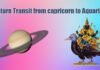 Saturn Transit from capricorn to Aquarius
