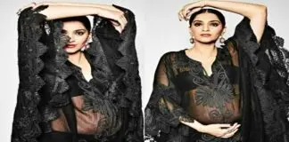 Sonam Kapoor Shows Off Baby Bump In Sheer Kaftan