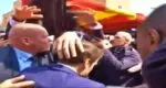 Voters threw tomatoes at President Macron