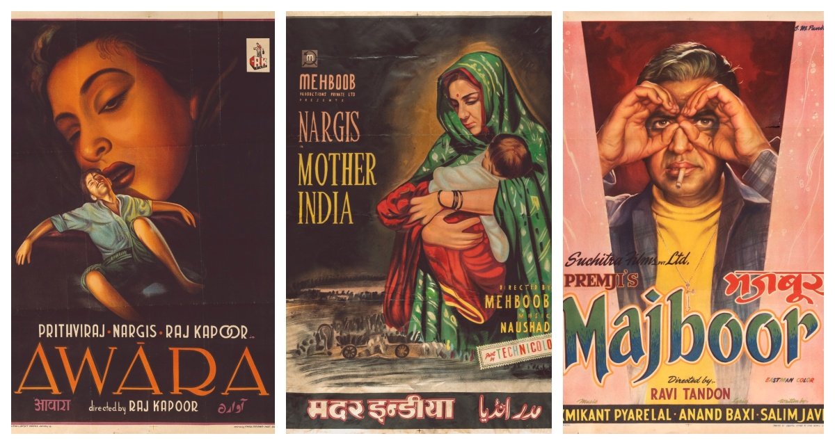 Original posters of these unmatched films will be auctioned, including Mother India and Awara
