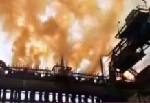 Massive fire in Tata Steel plant