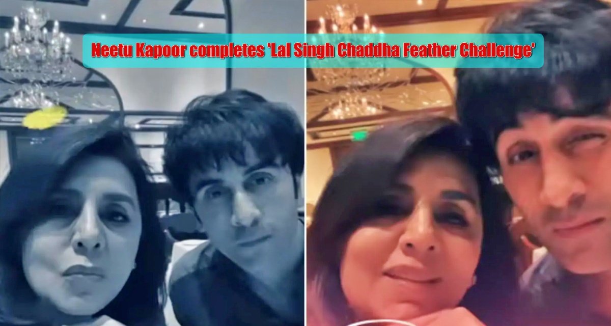 Neetu Kapoor completes Lal Singh Chaddha Feather Challenge