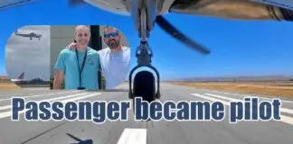 Passenger became pilot