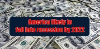 America likely to fall into recession by 2022