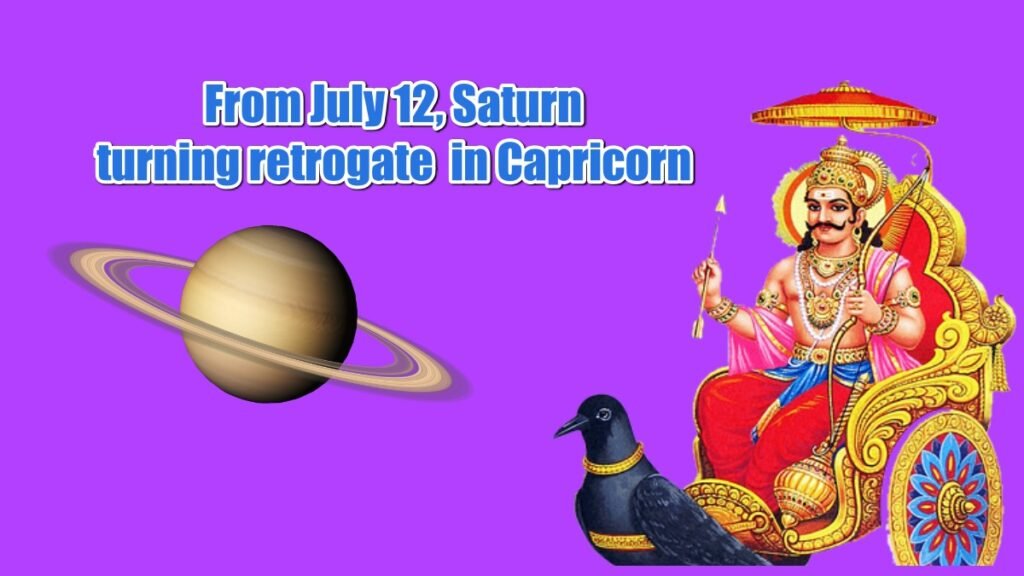 Saturn turning retrogate in Capricorn