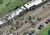 Traumatic train accident in America