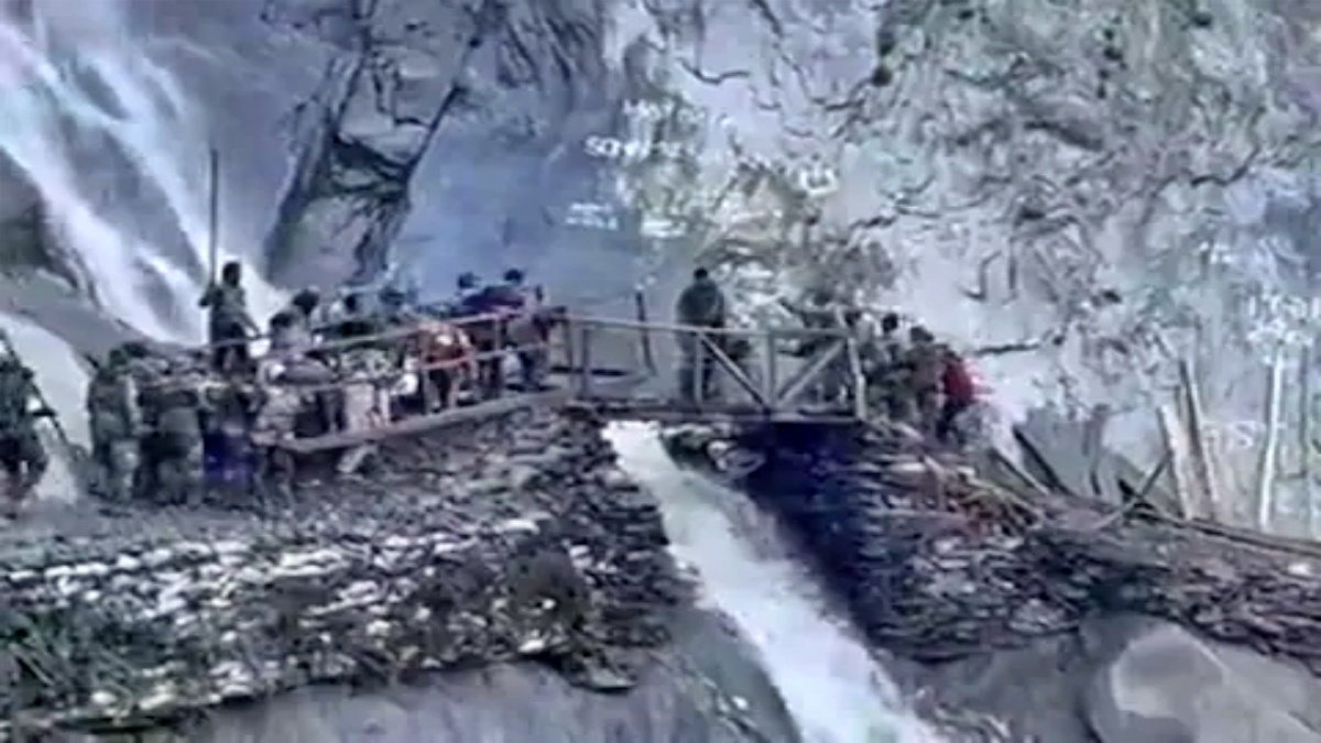 Army rebuilt two bridges broken by landslide in record time, overnight work for Amarnath pilgrims