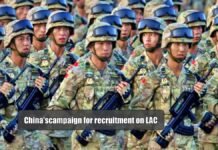 Chinas campaign for recruitment on LAC