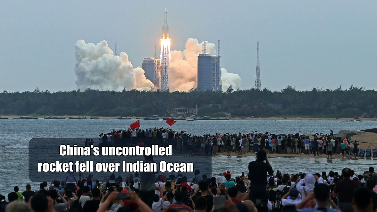 China’s uncontrolled rocket fell over Indian Ocean, NASA said – it is dangerous not to give information