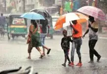 Rain in several parts