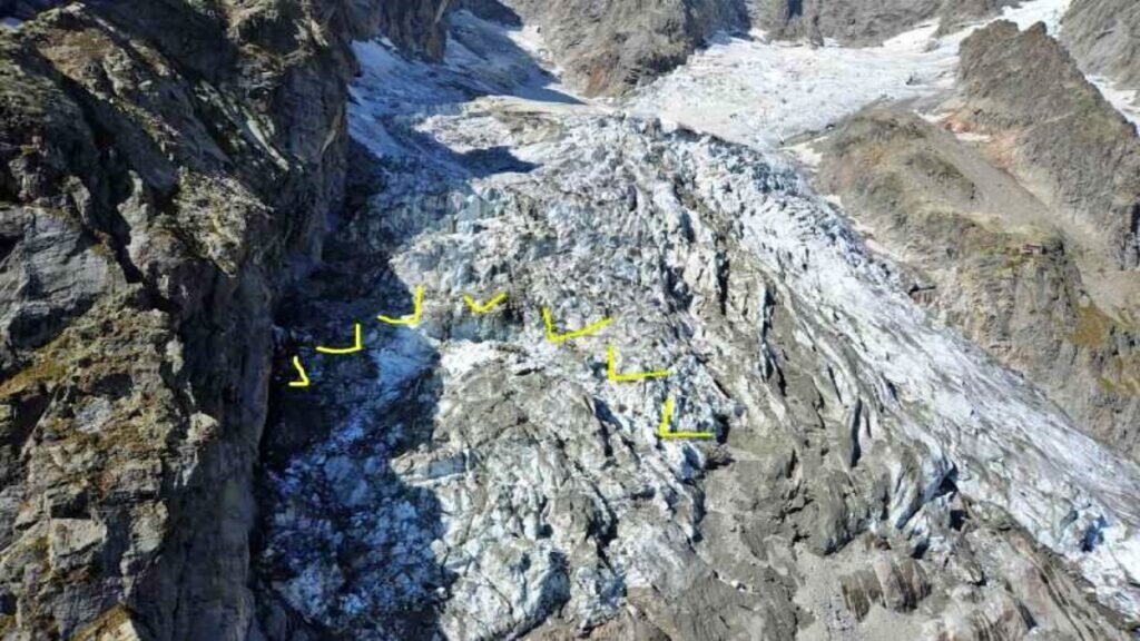 Large part of Alpine glacier in Italy broke