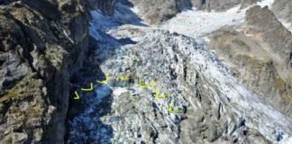 Large part of Alpine glacier in Italy broke