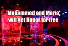 Mohammed and Maria will get liquor for free