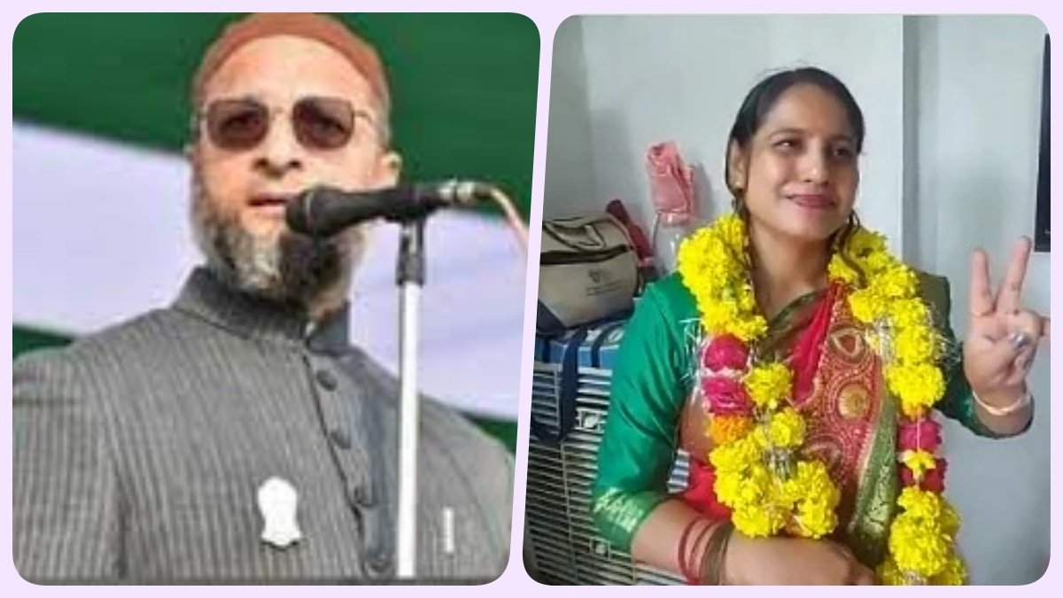 Hindu woman Aruna Upadhyay wins election on AIMIM ticket in Madhya Pradesh