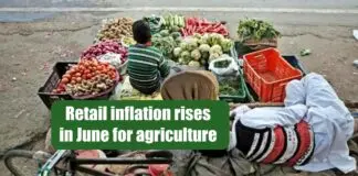 Retail inflation rises in June for agriculture
