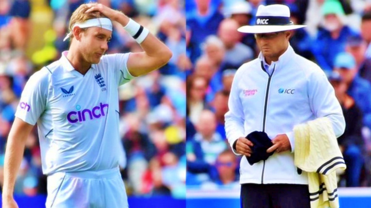 ‘Get on with Batting and shut up! let us do umpiring…’, umpire got angry with Stuart Broad – watch Video