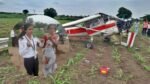 Trainee aircraft crashed into field