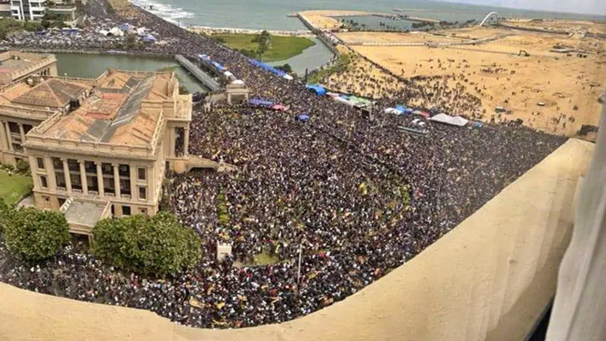 In Sri Lanka, protesters surrounded the President’s house, Gotabaya Rajapaksa fled from his residence