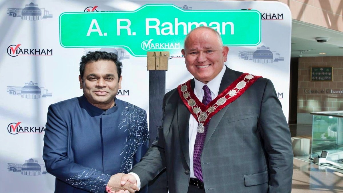 AR Rahman honored by Government of Canada, two streets in Canada are named after him