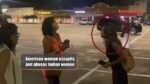 American woman assaults and abuses Indian women