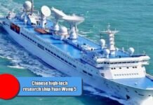 Chinese high-tech research ship Yuan Wang 5