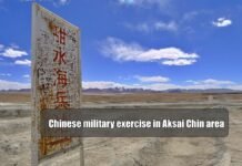 Chinese military exercise in Aksai Chin area