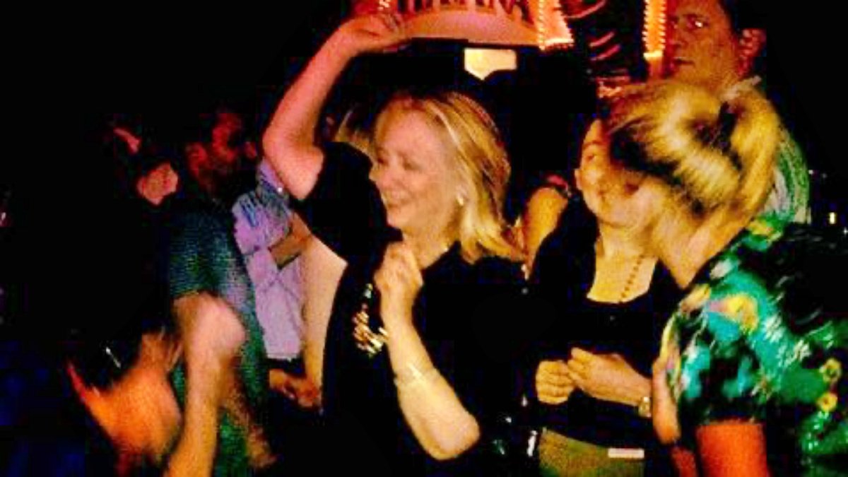 Hillary Clinton came out in support of Finland’s PM, posting a dance photo of herself in club