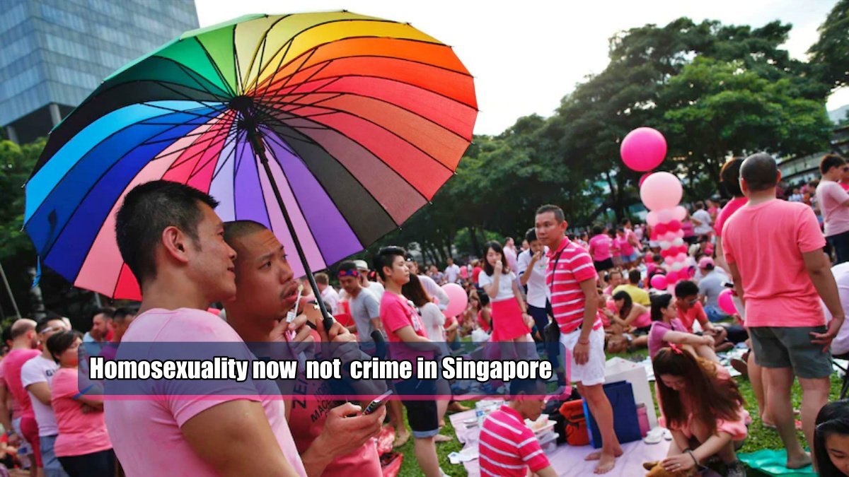 Homosexuality will no longer be a crime in Singapore, yet there will be no change in marriage rules