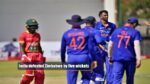 India defeated Zimbabwe by five wickets
